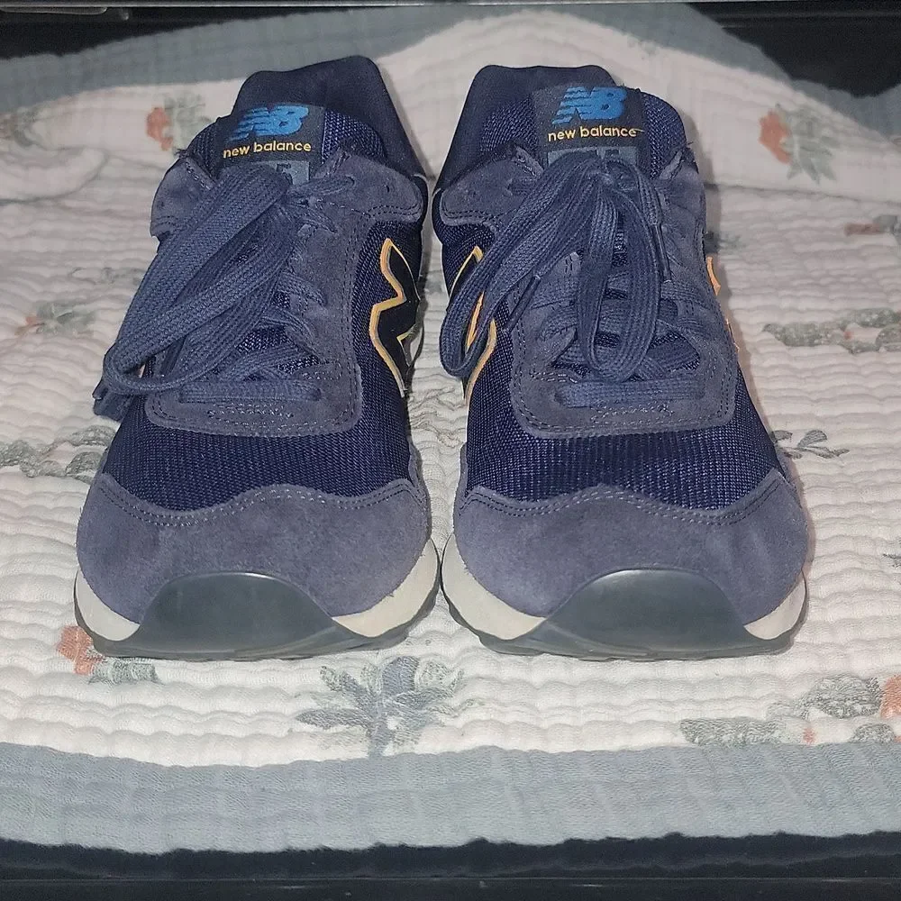 New Balance 515 Shoes Mens Blue Yellow Classic Sneakers ML515OTS Size 11